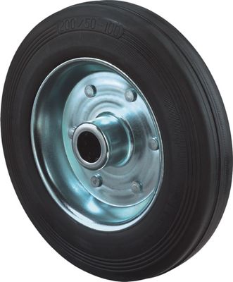 Los wiel zwart gelagerd 80mm
