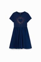 Jurk hart stras - BLUE - 7/8