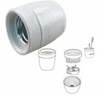 KS Verlichting FittingE27 - 17mm - base porselein - 5828