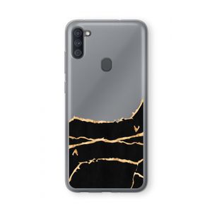 Gouden marmer: Samsung Galaxy A11 Transparant Hoesje