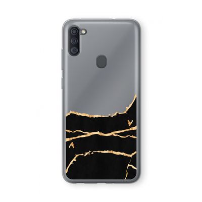 Gouden marmer: Samsung Galaxy A11 Transparant Hoesje