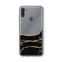 Gouden marmer: Samsung Galaxy A11 Transparant Hoesje