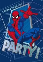 Wenskaart hallmark uitnodiging spiderman 6 stuks