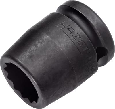 HAZET Krachtdopsleutel 900SZ-17 · 1/2 inch (12,5 mm) vierkant hol · Buitentwaalfkant tractieprofiel · SW 17 mm