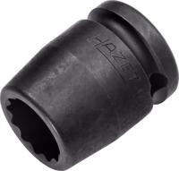 HAZET Krachtdopsleutel 900SZ-17 · 1/2 inch (12,5 mm) vierkant hol · Buitentwaalfkant tractieprofiel · SW 17 mm