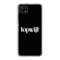 Topwijf Zwart: Samsung Galaxy A22 5G Transparant Hoesje
