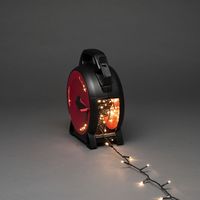 Cluster Lichtsnoer op kabelhaspel voor buiten - 400 LEDs - 2100K Amber - IP44 - 8,8 meter - Kerstverlichting - thumbnail