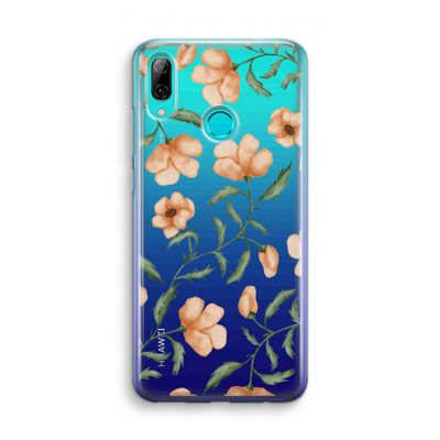 Peachy flowers: Huawei P Smart (2019) Transparant Hoesje