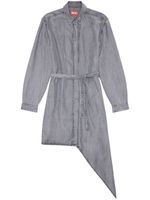 Diesel robe satinée D-Triss à design asymétrique - Gris