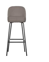 WOOOD Barkruk 'Vogue' Bouclé, kleur Nougat (zithoogte 80cm)