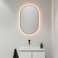 Mondiaz Glow ovale spiegel 45x90cm met verlichting fire - thumbnail
