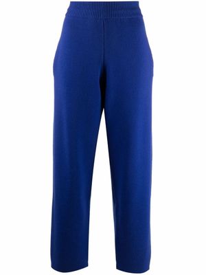 Barrie pantalon de jogging à taille haute - Bleu