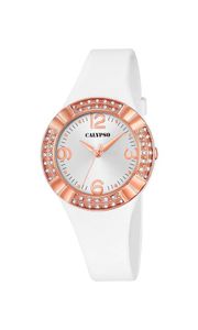 Horlogeband Calypso K5659.1 Rubber Wit 25mm