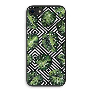 Geometrische jungle: iPhone SE 2020 Biologisch afbreekbaar hoesje