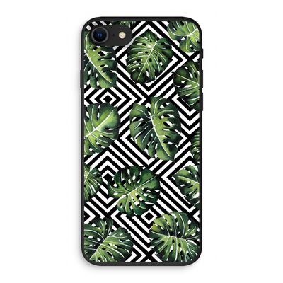 Geometrische jungle: iPhone SE 2020 Biologisch afbreekbaar hoesje