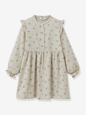 Jurk met Margotine-print voor meisjes CYRILLUS rozen