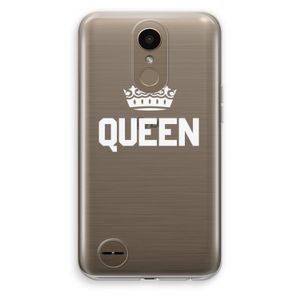 Queen zwart: LG K10 (2017) Transparant Hoesje