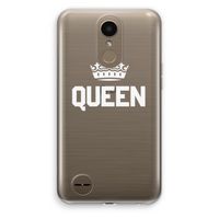 Queen zwart: LG K10 (2017) Transparant Hoesje