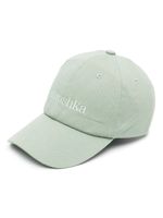 Nanushka casquette en coton biologique à logo brodé - Vert