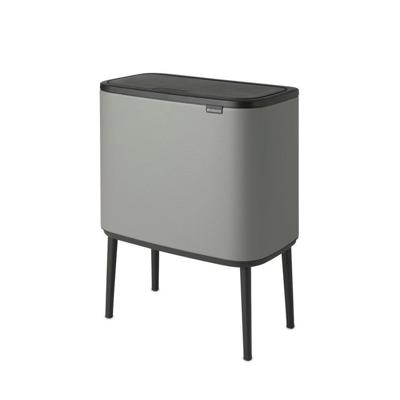 Brabantia Bo Touch Bin Afvalemmer - 3x11 liter - 3 kunststof binnenemmers - mineral concrete grey 127229