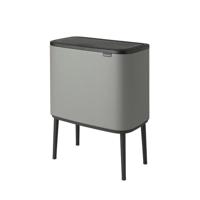 Brabantia Bo Touch Bin Afvalemmer - 3x11 liter - 3 kunststof binnenemmers - mineral concrete grey 127229