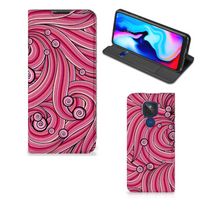 Motorola Moto G9 Play Bookcase Swirl Pink