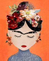 Frida Oranje Kunstdruk 40x50cm