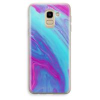 Zweverige regenboog: Samsung Galaxy J6 (2018) Transparant Hoesje - thumbnail