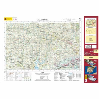 Topografische kaart 922 MT50 Villarrubia | CNIG - Instituto Geográfico Nacional1