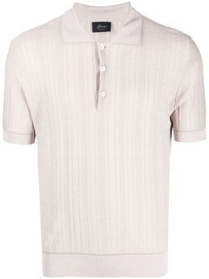 Brioni polo en maille - Tons neutres