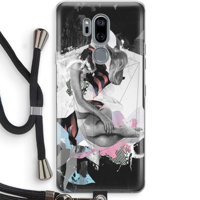 Camouflage de sommeil: LG G7 Thinq Transparant Hoesje met koord