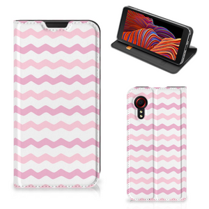 Samsung Galaxy Xcover 5 Hoesje met Magneet Waves Roze