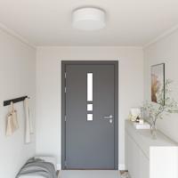 VidaXL Plafonnière met schijnwerpers wit 38 x 38 x 13,5 cm stof