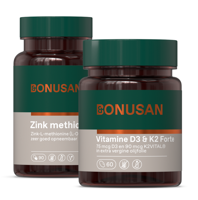 Bonusan Zink methionine + Vit D3 & K2 Forte - Combiset