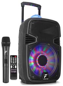 Fenton FT12JB accu karaoke speaker 700W 12" met LED lichteffecten