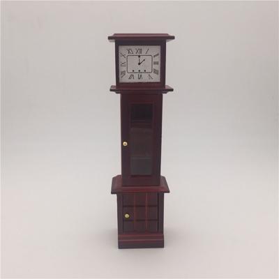 1:12 Mini huis speelgoed simulatie mahonie Vintage klok