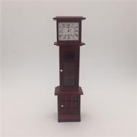 1:12 Mini huis speelgoed simulatie mahonie Vintage klok