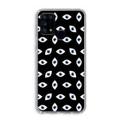 Eyes pattern: Samsung Galaxy M31 Transparant Hoesje