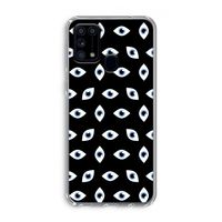 Eyes pattern: Samsung Galaxy M31 Transparant Hoesje