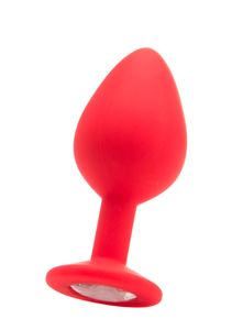 Large Diamond Butt Plug - Red