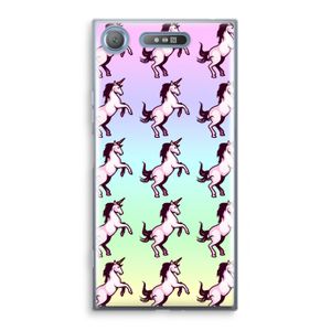 Musketon Unicorn: Sony Xperia XZ1 Transparant Hoesje
