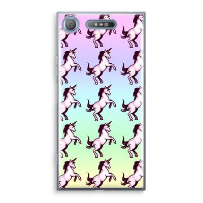 Musketon Unicorn: Sony Xperia XZ1 Transparant Hoesje