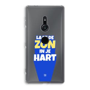 Laat de zon in je hart: Sony Xperia XZ2 Transparant Hoesje