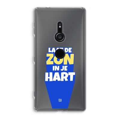 Laat de zon in je hart: Sony Xperia XZ2 Transparant Hoesje