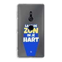 Laat de zon in je hart: Sony Xperia XZ2 Transparant Hoesje