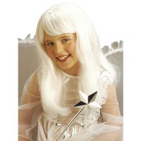 Witte engel/prinses pruik voor meisjes   -
