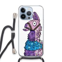 Lama: iPhone 13 Pro Transparant Hoesje met koord