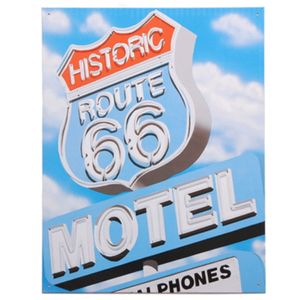 Route 66 decoratie muurplaat