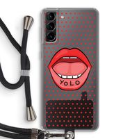 Yolo Denise: Samsung Galaxy S21 Plus Transparant Hoesje met koord