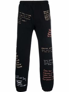 Pleasures pantalon à imprimé graphique - Noir